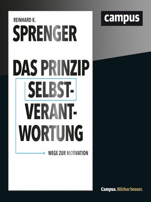cover image of Das Prinzip Selbstverantwortung